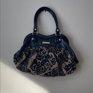 ISABELLA FIORE tapestry and pattern leather purse